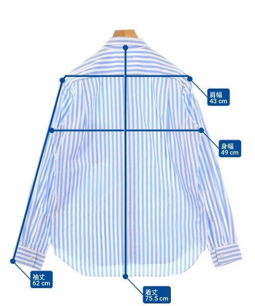 COMME des GARCONS HOMME PLUS（コムデギャルソンオムプリュス）カジュアルシャツ 青 サイズ:S メンズ/2200730262039
