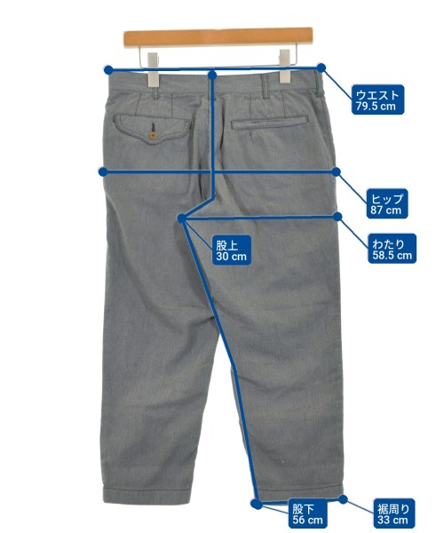 COMME des GARCONS HOMME PLUS（コムデギャルソンオムプリュス）クロップドパンツ グレー サイズ:S メンズ/2200730416333