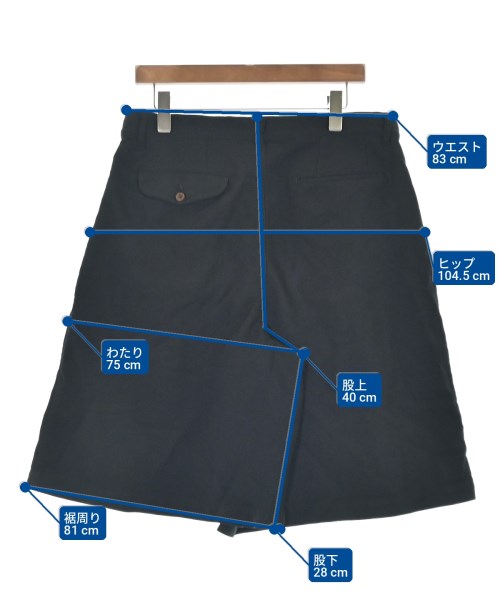 COMME des GARCONS HOMME PLUS（コムデギャルソンオムプリュス）ショートパンツ 黒 サイズ:M メンズ/2200731151097