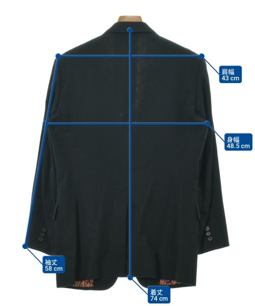 COMME des GARCONS HOMME PLUS（コムデギャルソンオムプリュス）テーラードジャケット 黒 サイズ:S メンズ/2200731352029