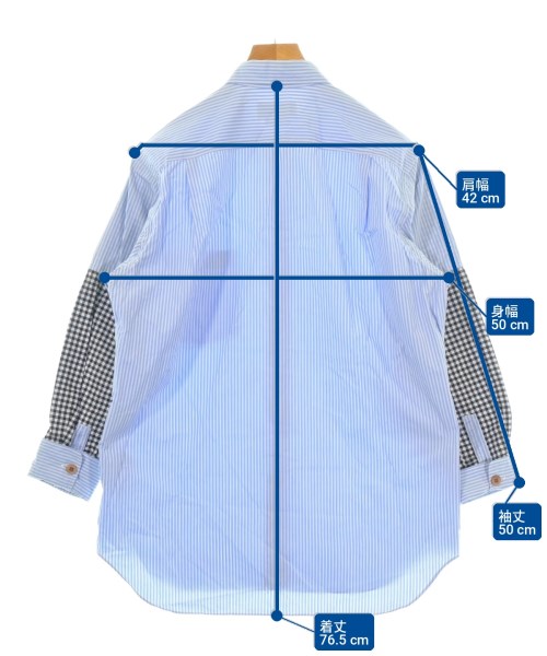 COMME des GARCONS HOMME PLUS（コムデギャルソンオムプリュス）カジュアルシャツ 青 サイズ:SS(XS位) メンズ/2200733134050