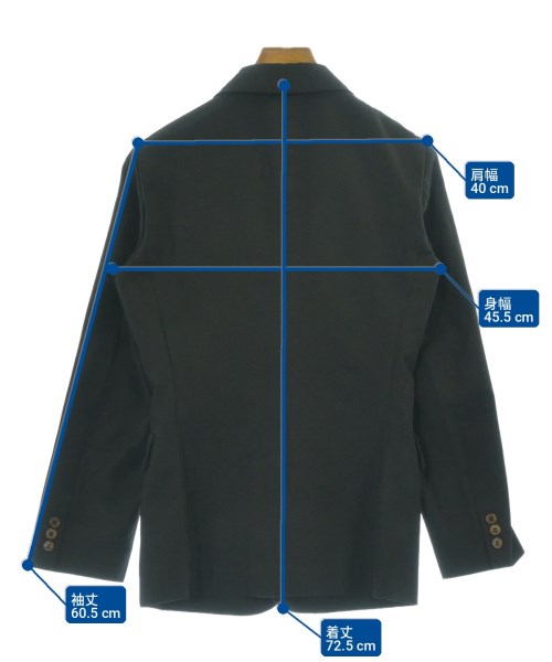 COMME des GARCONS HOMME PLUS（コムデギャルソンオムプリュス）カジュアルジャケット 黒 サイズ:XS メンズ/2200734351050
