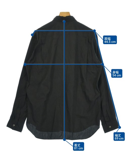 COMME des GARCONS HOMME PLUS（コムデギャルソンオムプリュス）カジュアルシャツ 黒 サイズ:L メンズ/2200735784024