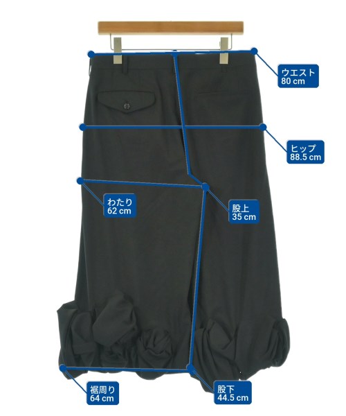 COMME des GARCONS HOMME PLUS（コムデギャルソンオムプリュス）クロップドパンツ 黒 サイズ:S メンズ/2200736726023