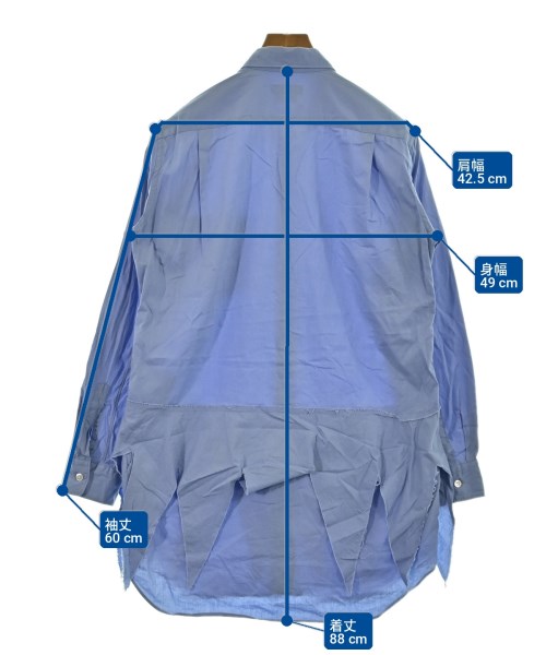 COMME des GARCONS HOMME PLUS（コムデギャルソンオムプリュス）カジュアルシャツ 青 サイズ:XS メンズ/2200719874024