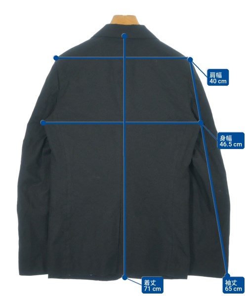 COMME des GARCONS HOMME PLUS（コムデギャルソンオムプリュス）ジャケット 黒 サイズ:XS メンズ/2200719891014