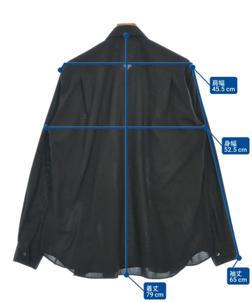 COMME des GARCONS HOMME PLUS（コムデギャルソンオムプリュス）カジュアルシャツ 黒 サイズ:M メンズ/2200720496017