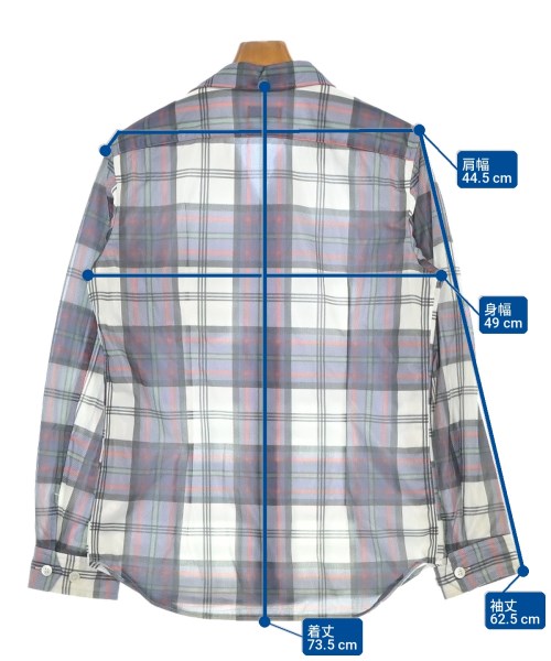 COMME des GARCONS HOMME PLUS（コムデギャルソンオムプリュス）カジュアルシャツ 白 サイズ:L メンズ/2200720822045