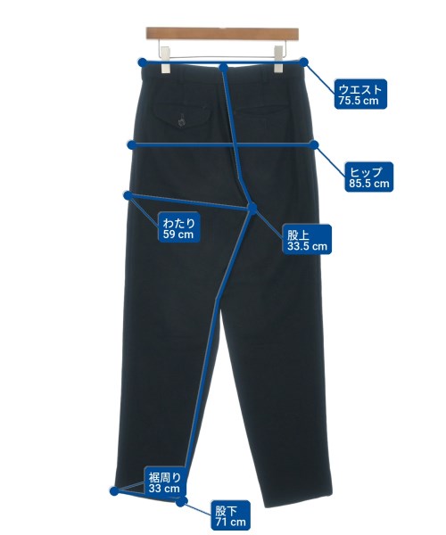 COMME des GARCONS HOMME PLUS（コムデギャルソンオムプリュス）スラックス 黒 サイズ:S メンズ/2200721175027