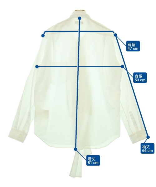 COMME des GARCONS HOMME PLUS（コムデギャルソンオムプリュス）カジュアルシャツ 白 サイズ:L メンズ/2200721175041