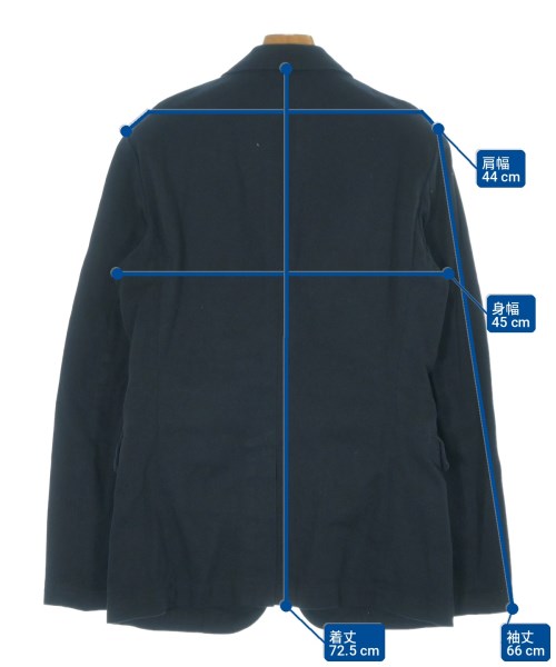 COMME des GARCONS HOMME PLUS（コムデギャルソンオムプリュス）カジュアルジャケット 紺 サイズ:S メンズ/2200718503031