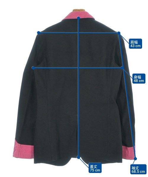 COMME des GARCONS HOMME PLUS（コムデギャルソンオムプリュス）カジュアルジャケット 黒 サイズ:M メンズ/2200718503048