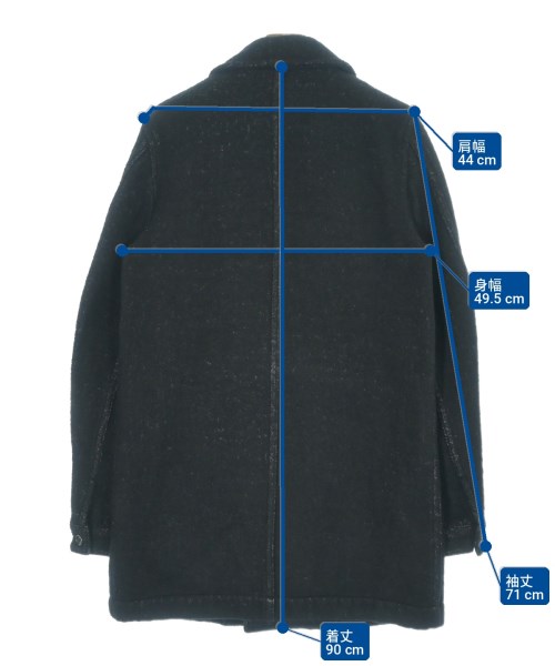 COMME des GARCONS HOMME PLUS（コムデギャルソンオムプリュス）ピーコート 黒 サイズ:M メンズ/2200722564011