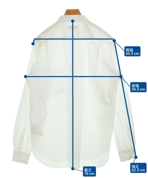 COMME des GARCONS HOMME PLUS（コムデギャルソンオムプリュス）カジュアルシャツ 白 サイズ:M メンズ/2200723104032