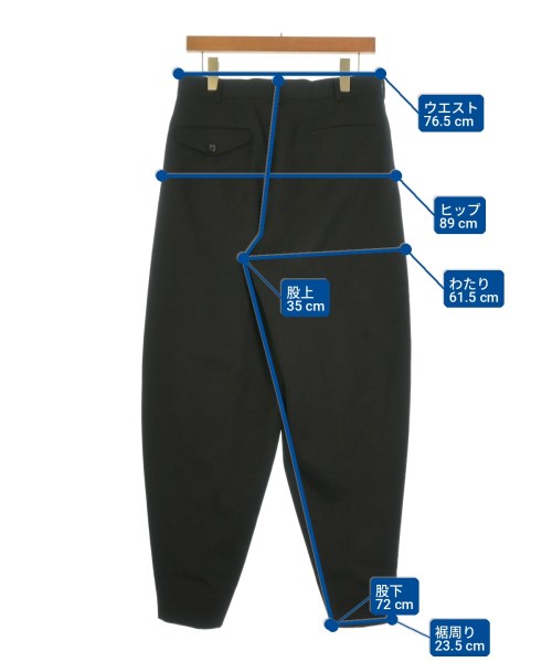 COMME des GARCONS HOMME PLUS（コムデギャルソンオムプリュス）スラックス 黒 サイズ:XS メンズ/2200724260027