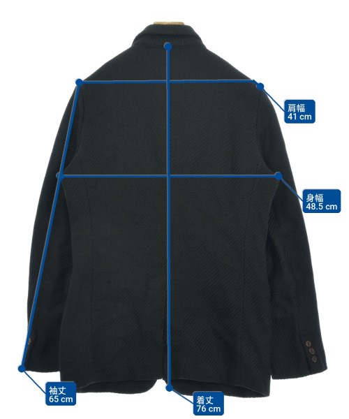 COMME des GARCONS HOMME PLUS（コムデギャルソンオムプリュス）ジャケット 黒 サイズ:M メンズ/2200721064215