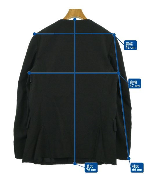 COMME des GARCONS HOMME PLUS（コムデギャルソンオムプリュス）カジュアルジャケット 黒 サイズ:S メンズ/2200724645046
