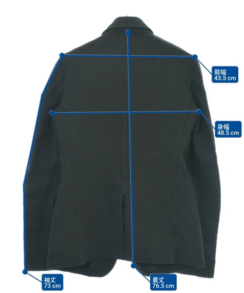 COMME des GARCONS HOMME PLUS（コムデギャルソンオムプリュス）カジュアルジャケット 黒 サイズ:S メンズ/2200724817016