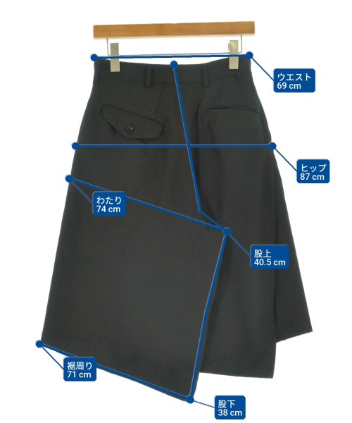 COMME des GARCONS HOMME PLUS（コムデギャルソンオムプリュス）ショートパンツ 黒 サイズ:XS メンズ/2200725550028