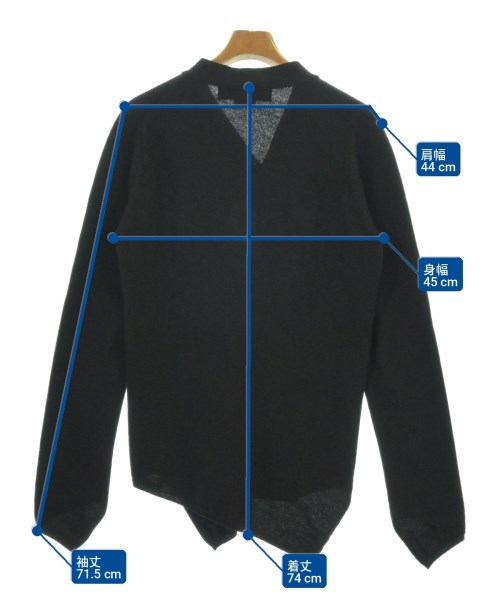 COMME des GARCONS HOMME PLUS（コムデギャルソンオムプリュス）カーディガン 黒 サイズ:S メンズ/2200725551087
