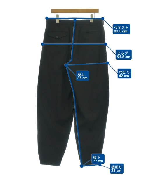 COMME des GARCONS HOMME PLUS（コムデギャルソンオムプリュス）スラックス 黒 サイズ:M メンズ/2200726902017