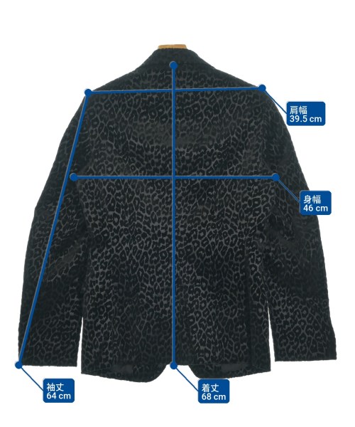 COMME des GARCONS HOMME PLUS（コムデギャルソンオムプリュス）カジュアルジャケット 黒 サイズ:XS メンズ/2200727323019