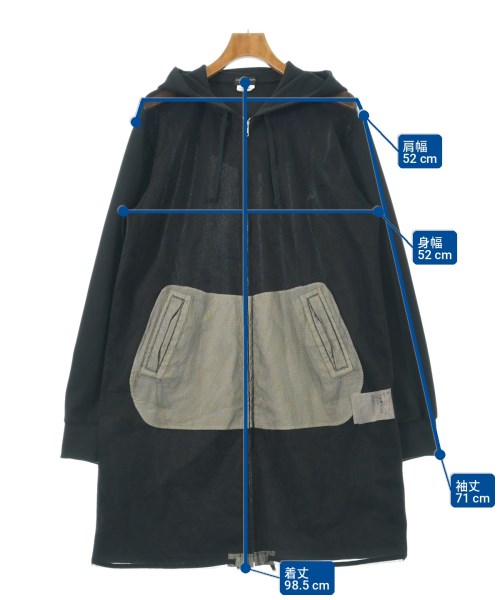 COMME des GARCONS HOMME PLUS（コムデギャルソンオムプリュス）パーカー 黒 サイズ:L メンズ/2200727889010