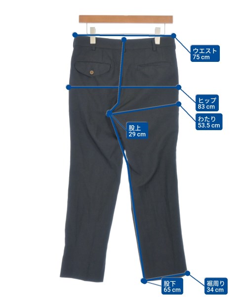 COMME des GARCONS HOMME PLUS（コムデギャルソンオムプリュス）スラックス 紺 サイズ:XS メンズ/2200683043013