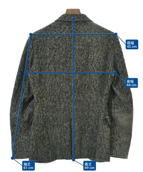 COMME des GARCONS HOMME PLUS（コムデギャルソンオムプリュス）ジャケット グレー サイズ:XS メンズ/2200680460011
