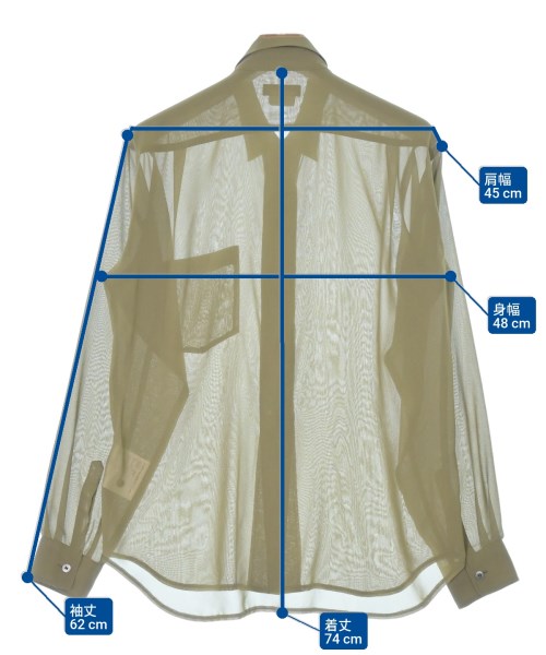 COMME des GARCONS HOMME PLUS（コムデギャルソンオムプリュス）カジュアルシャツ カーキ サイズ:S メンズ/2200685513057