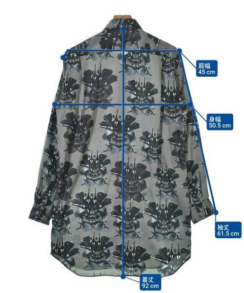 COMME des GARCONS HOMME PLUS（コムデギャルソンオムプリュス）カジュアルシャツ グレー サイズ:S メンズ/2200685871089