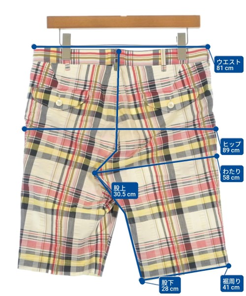 COMME des GARCONS HOMME PLUS（コムデギャルソンオムプリュス）ショートパンツ 白 サイズ:S メンズ/2200686769040