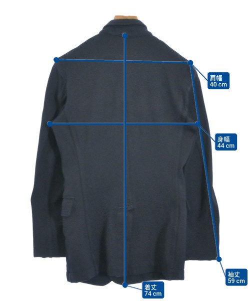 COMME des GARCONS HOMME PLUS（コムデギャルソンオムプリュス）ジャケット 紺 サイズ:SS(XS位) メンズ/2200680633064