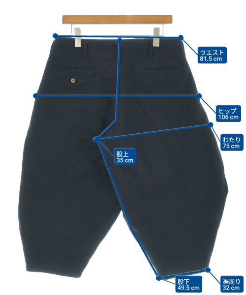 COMME des GARCONS HOMME PLUS（コムデギャルソンオムプリュス）ショートパンツ 紺 サイズ:S メンズ/2200687026258