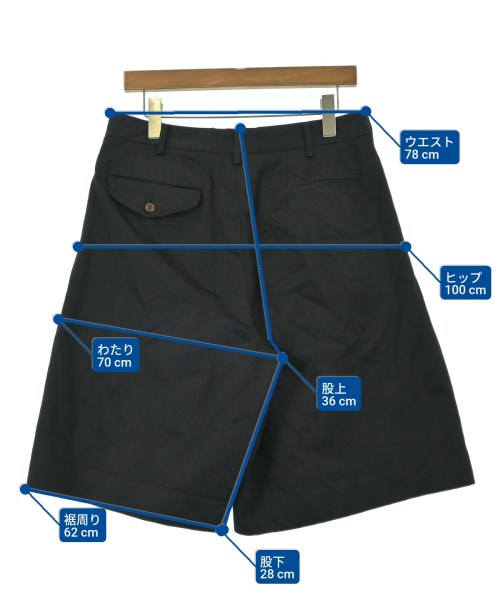 COMME des GARCONS HOMME PLUS（コムデギャルソンオムプリュス）ショートパンツ 黒 サイズ:S メンズ/2200682642217