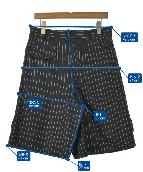 COMME des GARCONS HOMME PLUS（コムデギャルソンオムプリュス）ショートパンツ 黒 サイズ:S メンズ/2200682642248