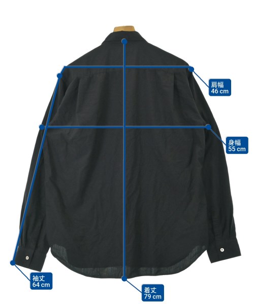 COMME des GARCONS HOMME PLUS（コムデギャルソンオムプリュス）カジュアルシャツ 黒 サイズ:L メンズ/2200690527056
