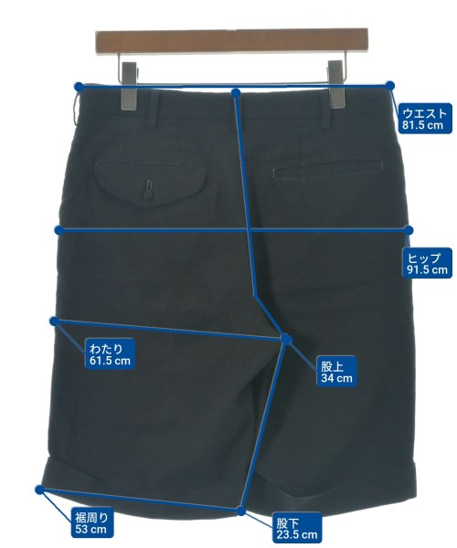 COMME des GARCONS HOMME PLUS（コムデギャルソンオムプリュス）ショートパンツ 黒 サイズ:S メンズ/2200691021010