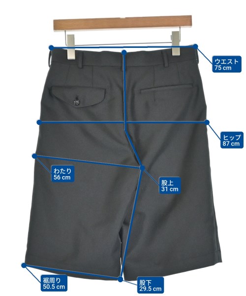 COMME des GARCONS HOMME PLUS（コムデギャルソンオムプリュス）ショートパンツ 黒 サイズ:XS メンズ/2200691210025