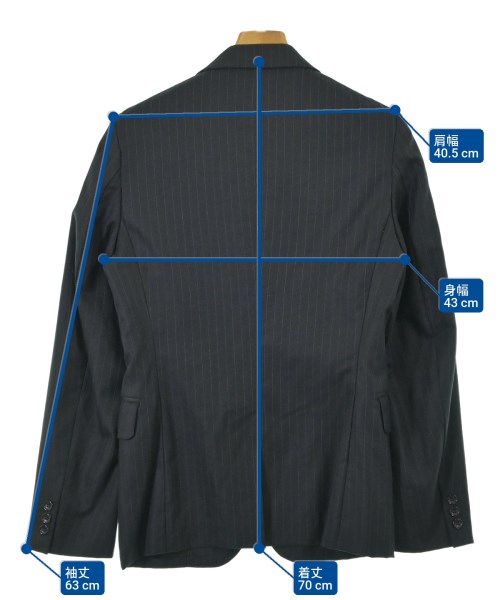 COMME des GARCONS HOMME PLUS（コムデギャルソンオムプリュス）テーラードジャケット 紺 サイズ:XS メンズ/2200691339122