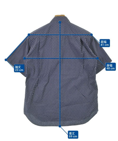 COMME des GARCONS HOMME PLUS（コムデギャルソンオムプリュス）カジュアルシャツ 紺 サイズ:XS メンズ/2200691339214