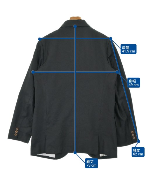COMME des GARCONS HOMME PLUS（コムデギャルソンオムプリュス）ジャケット 黒 サイズ:S メンズ/2200687523023