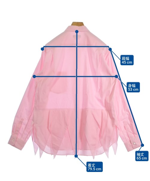 COMME des GARCONS HOMME PLUS（コムデギャルソンオムプリュス）カジュアルシャツ ピンク サイズ:M メンズ/2200692143025