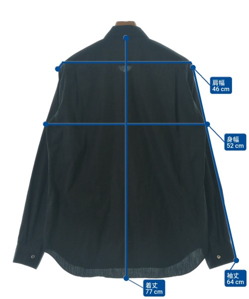 COMME des GARCONS HOMME PLUS（コムデギャルソンオムプリュス）カジュアルシャツ 黒 サイズ:M メンズ/2200692995013