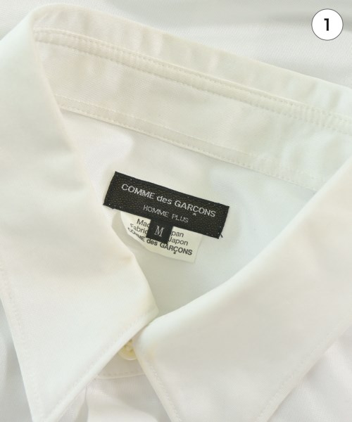 COMME des GARCONS HOMME PLUS（コムデギャルソンオムプリュス）カジュアルシャツ 白 サイズ:M メンズ/2200693494041