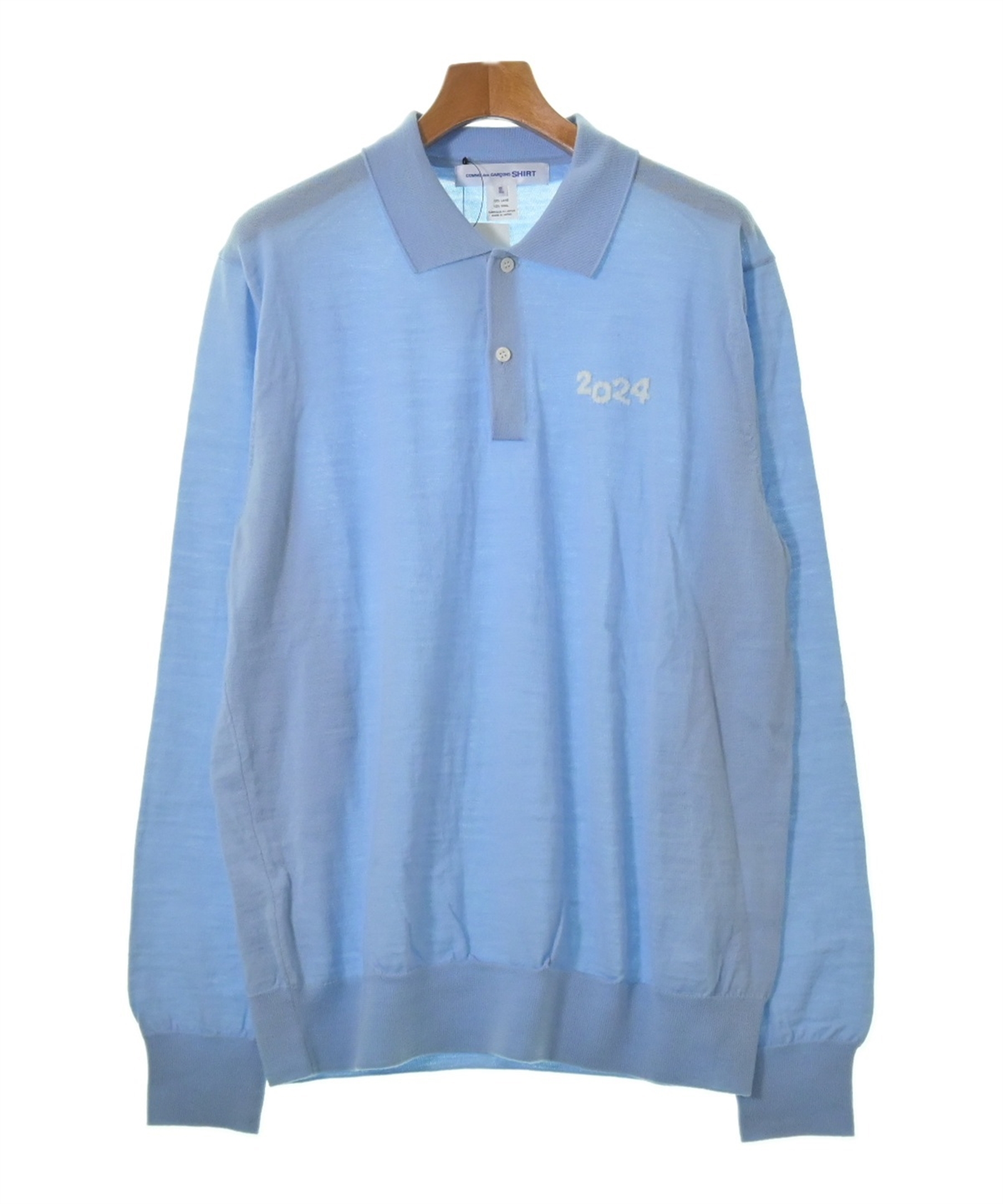クリーニング済　COMME des GARCONS　SHIRT 水色 COMME des GARCONS SHIRT（コムデギャルソンシャツ）ニット・セーター