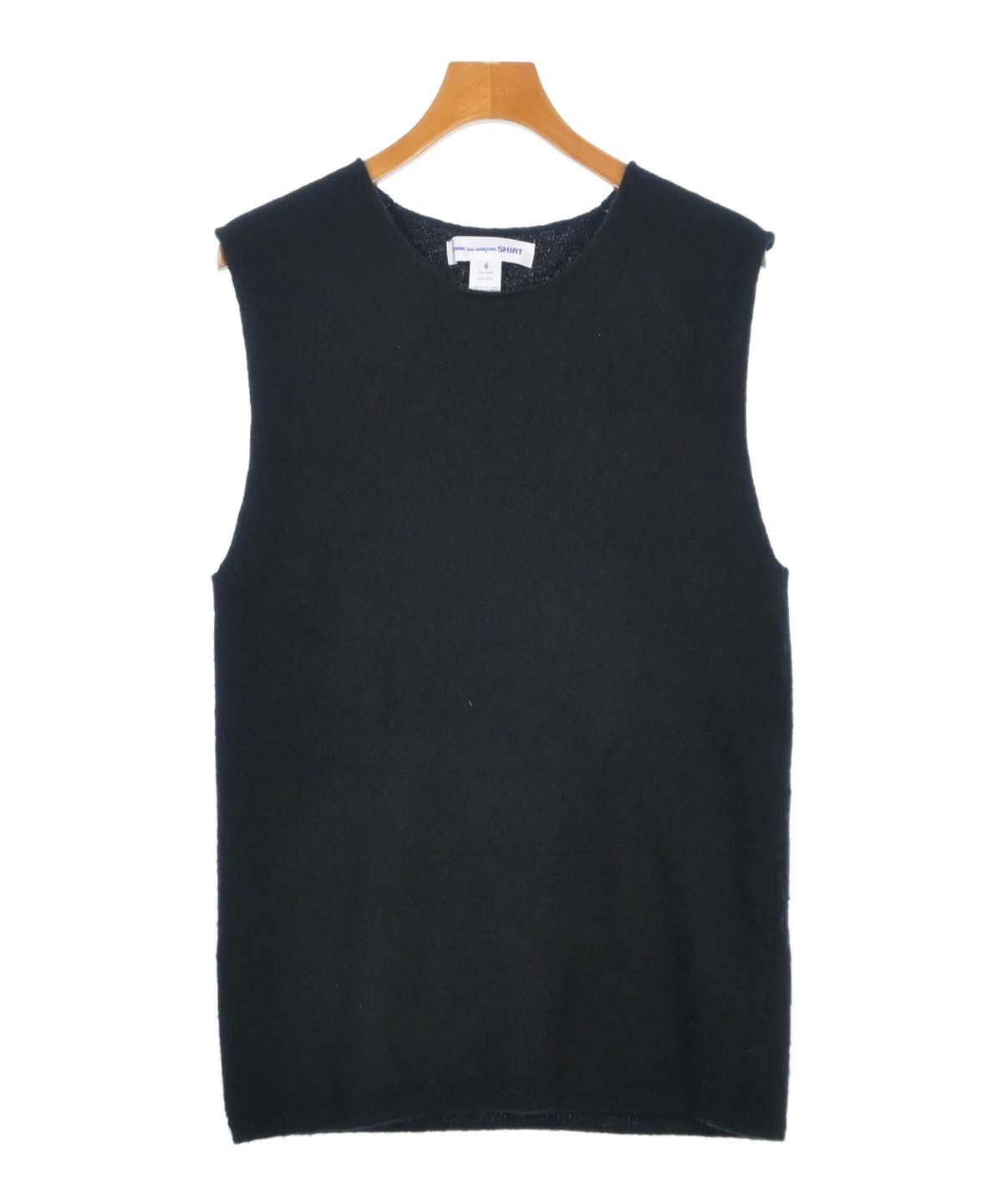 COMME des GARCONS SHIRT（コムデギャルソンシャツ）ベスト 黒 サイズ