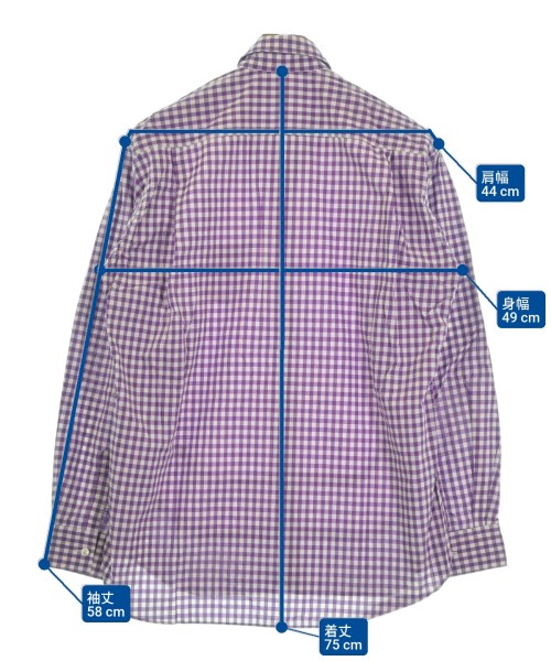 COMME des GARCONS SHIRT（コムデギャルソンシャツ）カジュアルシャツ 紫 サイズ:S メンズ/2200621171051