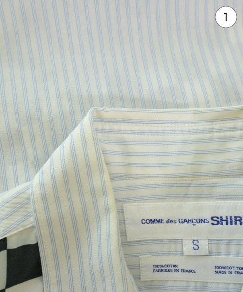 COMME des GARCONS SHIRT（コムデギャルソンシャツ）カジュアルシャツ 白 サイズ:S メンズ/2200636342040