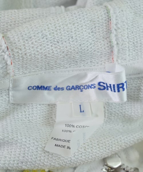 COMME des GARCONS SHIRT（コムデギャルソンシャツ）パーカー 白 サイズ:L メンズ/2200609208380